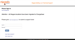 Desktop Screenshot of niagarawater.issuetrak.com